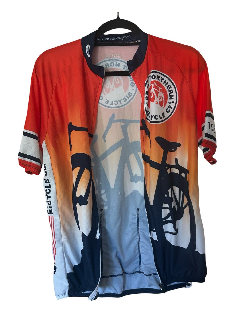Retro Great Northern Bicycling Co. Bike Jersey Fargo ND